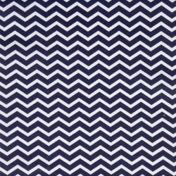 Algodón estampado TEZY Azul marino / Blanco